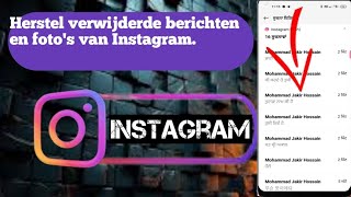 Herstel verwijderde berichten en fotos van InstagramHerstel Instagramchatgeschiedenisinstagram [upl. by Felic]