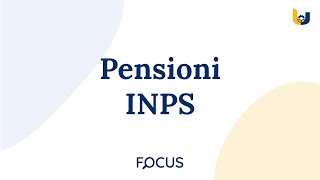 Focus  Pensioni INPS [upl. by Enelyad996]