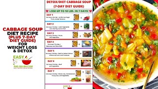 Cabbage Soup Diet Recipe for Weight Loss amp Detox [upl. by Danieu]