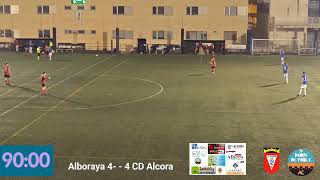 Alboraya UD  CD Alcora  segunda parte  jornada 17 lliga comunitat [upl. by Aneelak]