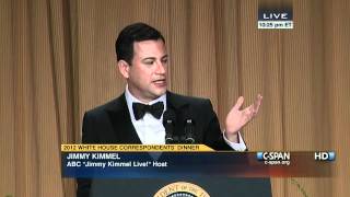 CSPAN Jimmy Kimmel at the 2012 White House Correspondents Dinner [upl. by Eah]