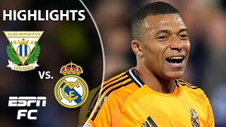 🚨 KYLIAN MBAPPE SCORES 🚨 Leganes vs Real Madrid  LALIGA Highlights  ESPN FC [upl. by Jac730]