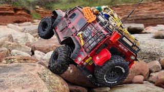 Top Heavy Traxxas TRX4 Defender Rock Crawling  110 Scale RC Crawler [upl. by Erastatus]