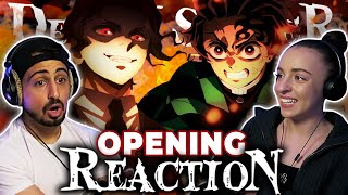 This Demon Slayer Opening was AMAZING Demon Slayer Season 4 OPENING REACTION [upl. by Ruffi]