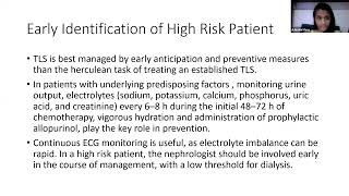 Tumour Lysis Syndrome  April 2023 [upl. by Aneehsor638]