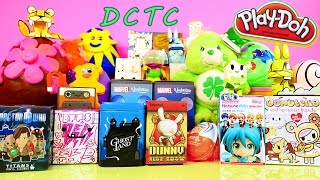 Playdough Eggs Surprise Kinder Joy Care Bears BFFS Marvel Vinylmations Play Doh Disney Cars Toy Club [upl. by Riamo]