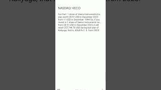 Veeco Instruments Inc share analysis shorts trending nasdaq share [upl. by Lenoil]