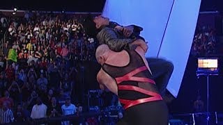 Kane chokeslams Eric Bischoff off the stage [upl. by Chad653]