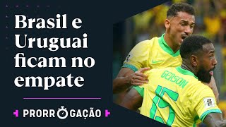 GERSON MARCA GOLAÇO MAS BRASIL EMPATA COM O URUGUAI EM MAIS UM JOGO COM VAIAS PARA A SELEÇÃO [upl. by Daryle97]