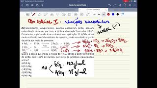 Aula 7 Estequiometria  reações sucessivas [upl. by Oona]