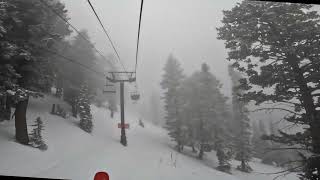 John Paul Express lift at Snowbasin 3 Feb 2024 [upl. by Bowden]