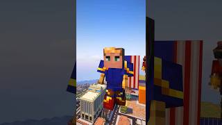 Minecraft Homelander takes down a plane minecraft theboys homelander shorts [upl. by Groark]