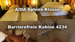 Barrierefreie Kabine 4234 AIDAblu [upl. by Merrel990]