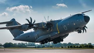 RAF A400M Takeoff [upl. by Adnolohs828]