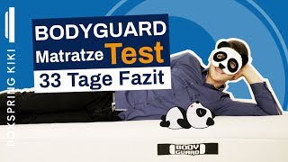 Bodyguard Matratze Test  Unser Fazit nach 33 Nächten 🐼 [upl. by Olds]