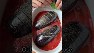 Recette  aubergine gratinée façon hasselback dragqueen recipe recettefacile auberginen gratin [upl. by Elylrac]