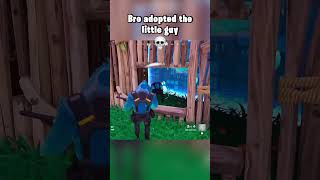 Bro adopted the little guy 💀😭 fortnite fortniteshorts [upl. by Genesa]