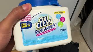 OxiClean Laundry Sanitizer  How to Use [upl. by Torruella590]