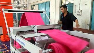 OTS Semi Automatic Cross Cutting Machine for Towels [upl. by Ycniuqal]