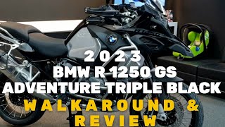 2023 BMW R 1250 GS Adventure Triple Black Review [upl. by Lazaruk]