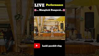 Live Performance by manglesh dangwal in Muradabad 🙏  LachiPurohitvlog [upl. by Anivek]