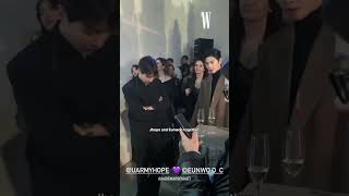 Jhope and Eunwoo together at Audemars Piguet opening party 🔥 [upl. by Koblas]