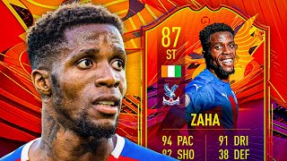 AOOOO ZAAAHA 🤩 87 HEADLINERS ZAHA PLAYER REVIEW  FIFA 21 Ultimate Team [upl. by Reerg]