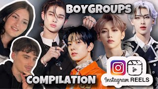 KPOP BOYGROUP INSTAGRAM REELS COMPILATION  REACTION [upl. by Kohsa]