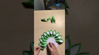 Wall hanging paper craft ideas  Paper Flower craft ideas  shorts papercraft diy [upl. by Sherborn]