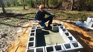 How to Build a SMOKEHOUSE Part 1  Foundation Slab [upl. by Leizar]