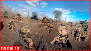 “F…g Russians” Footage of US Canadian volunteers attacking Russians alongside Ukrainian fighters [upl. by Melena]