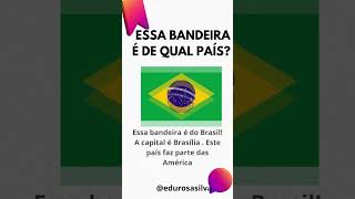 Quiz Interativo 02 Conhecendo as bandeiras das nações curiosidades cidadania generalknowledge [upl. by Orapma982]