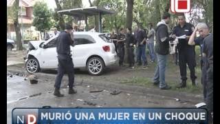 Las Noticias por el Diez  Murió una Mujer en un Accidente de Tránsito [upl. by Arhez]