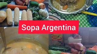 fiz uma sopa Argentina ficou uma delícia [upl. by Enyal162]