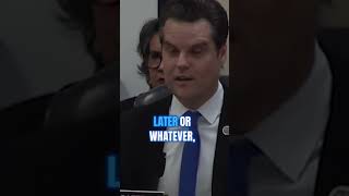 Matt Gaetz closing statement on ‘House Armed Services Committee hearing’ Army Official [upl. by Renault]