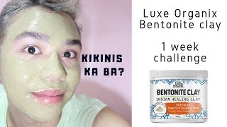 Luxe Organix Bentonite Clay 1 week challenge  Kikinis ka ba  Hey Berty [upl. by Mehelhteb339]