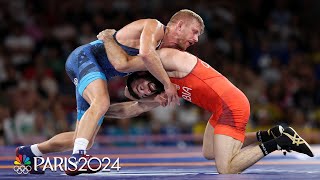 Kyle Dake brings bronze to United States in mens freestyle 74kg wrestling class  Paris Olympics [upl. by Dirk]