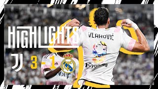 Highlights Juventus 31 Real Madrid  Ending the preseason with a BIG win [upl. by Rapsag119]