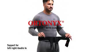 ORTONYX Bilateral Inguinal Hernia Belt for Men and Woman [upl. by Batish133]