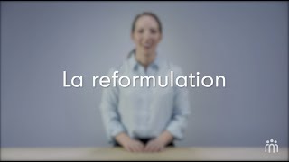 La reformulation [upl. by Nnaacissej336]