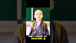 What If a Monk Child Comes to School for the First Time ending trending shorts [upl. by Nyltac]