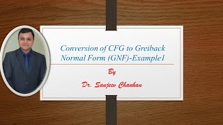 Lecture 104Conversion of Context Free Grammar CFG to Greiback Normal Form GNF Example1 [upl. by Katerina181]