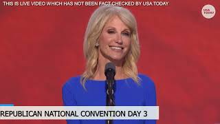 Kellyanne Conways RNC speech addresses time with Trump as president campaigns for 2024 election [upl. by Anailil]