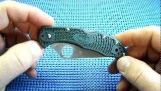 Knife Review Spyderco Delica 4 Green FRN Handle ZDP189 [upl. by Shushan]