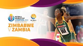 Zimbabwe v Zambia  Africa Netball World Cup Qualifiers  Day 3 [upl. by Aldis256]