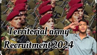 Territorial army recruitment 2024  CAPTAIN NGN GANGSA [upl. by Neelat]