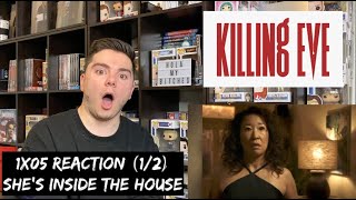 KILLING EVE  1x05 I HAVE A THING ABOUT BATHROOMS REACTION 12 [upl. by Ragas]