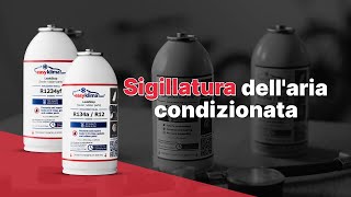 Sigillatura dellaria condizionata dellauto con EasyKlima LeakStop e ricarica del refrigerante [upl. by Lerual]