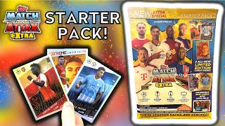 NEW CARDS  TOPPS MATCH ATTAX EXTRA 202324  STARTER PACK OPENING  3 EXCLUSIVE LIMITED EDITIONS [upl. by Aiciruam]