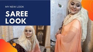 hijab with saree and simple mekupap sb ki farmaish pehow to do hijab style weddingsaba sikander [upl. by Avery]